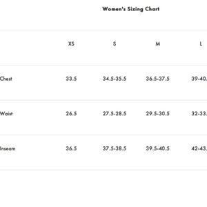 avia sports bra size chart